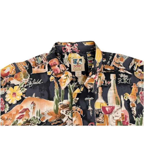 VTG Kahala John Severson Hawaiian Shirt Mens XL Drinks Cocktail Wine Aloha - Picture 7 of 9